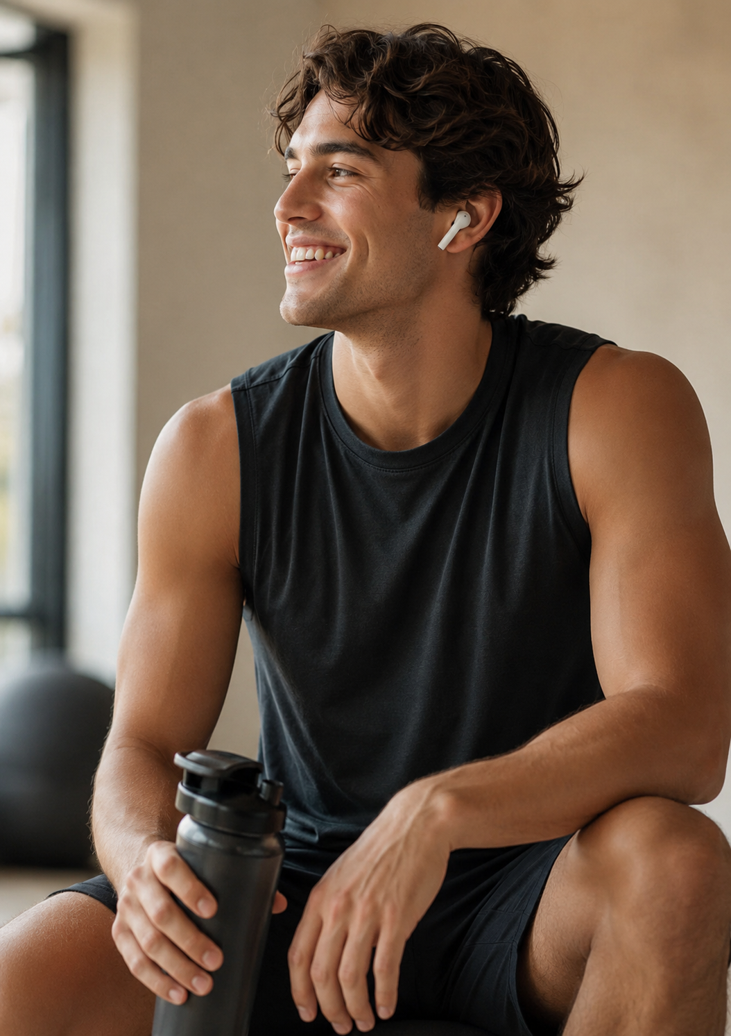 A Clarity member after a workout